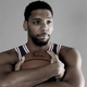 Jahlil Okafor, in his role in a hot indie movie where he plays a tortured college star who now has to try to make it in the NBA. (Photo: Elsa/Getty Images)